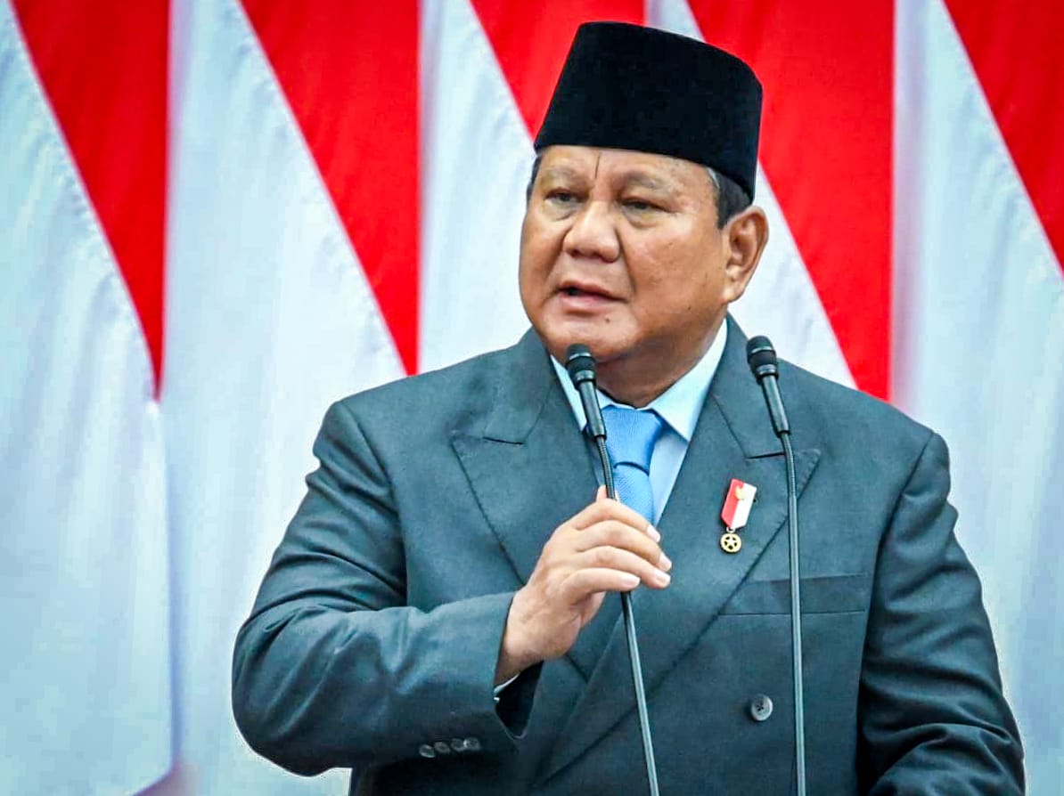 Presiden Prabowo Subianto pidato di istana negara